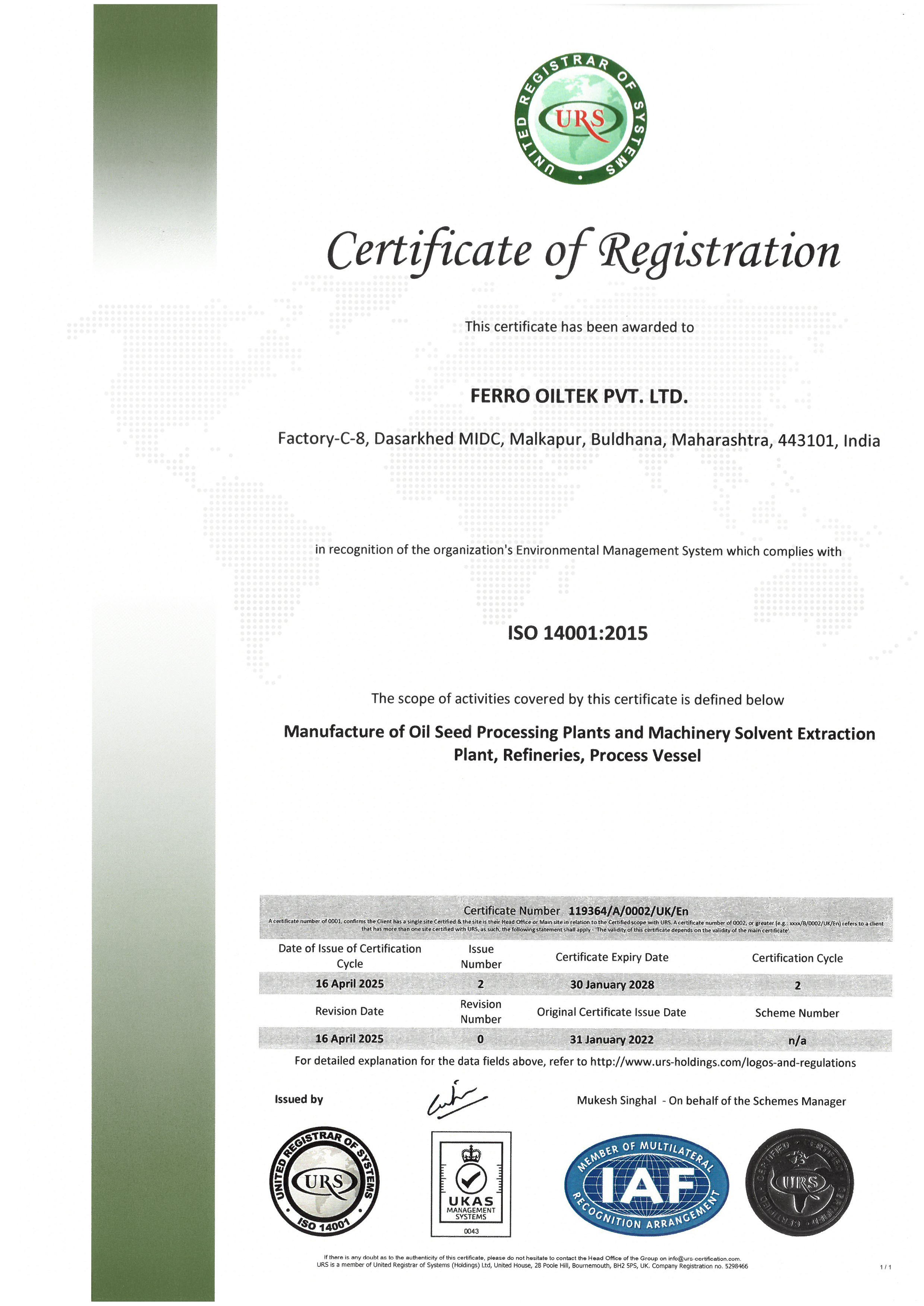 ISO 14001 MKU