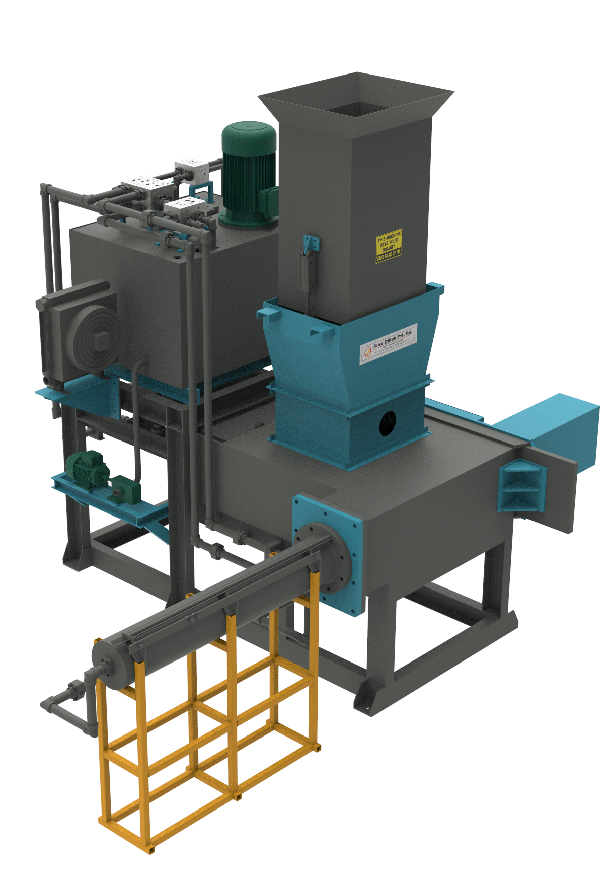 Ferro Oiltek FX-HHBP : Horizontal Hulls Bale Press