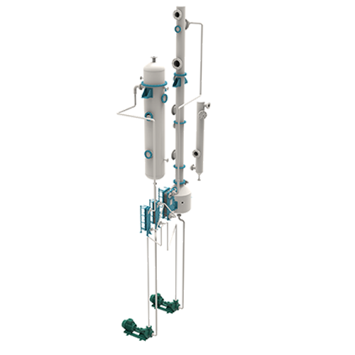Recuperation Unit for final Solvent trap
