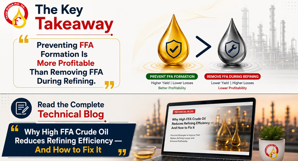Why High FFA Crude Oil Reduces Refining Efficiency