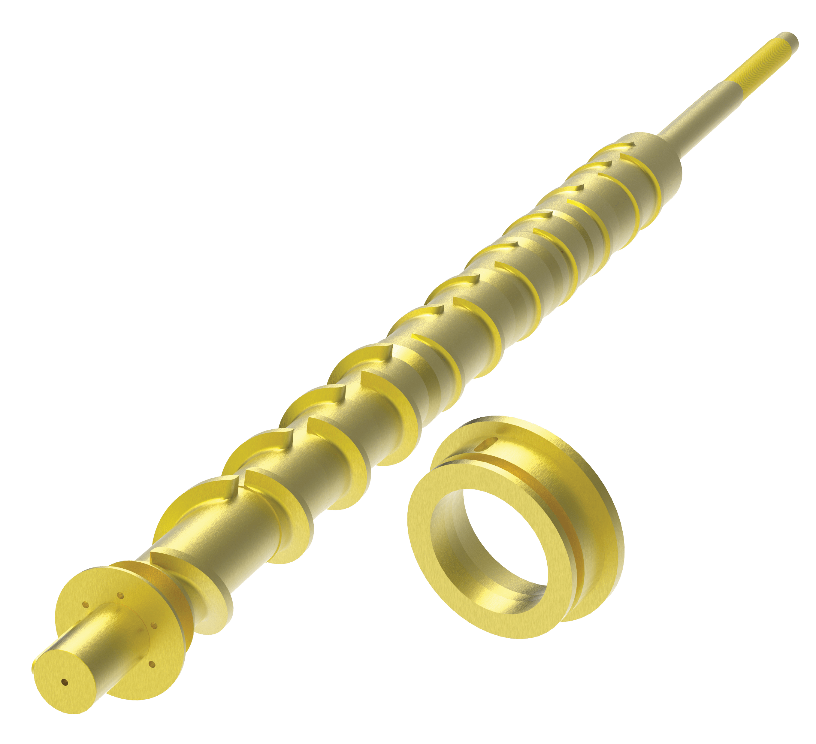 Conjunto de anel de estrangulamento e sem-fim