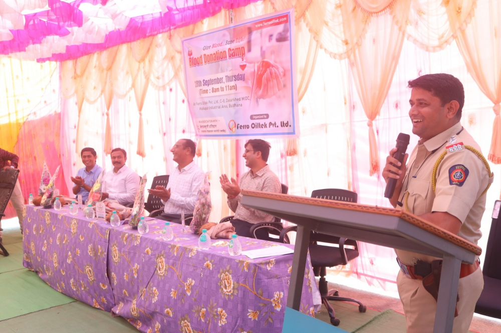 Blood Donation Camp at Malkapur Factory